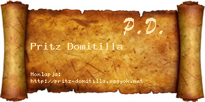 Pritz Domitilla névjegykártya